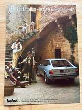 Vintage 1978 Lancia Beta HPE Automotive Original Advert Advertising