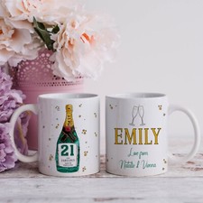Personalised birthday mug - birthday, 21st