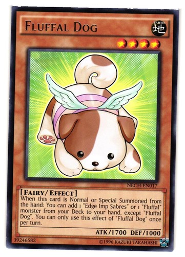 Yugioh fluffal dog nech en017 - dog, nech-en017