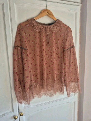 The kooples sheer floral - sheer, lace