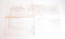 Railway Timetable Sheet Isle