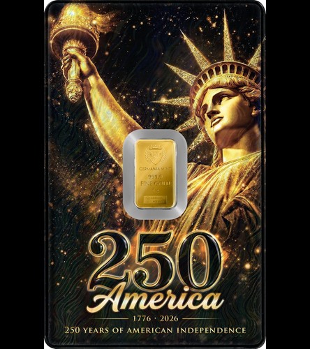 Gold bar germania - 1g, mint