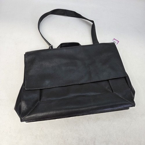 Radley black leather briefcase - radley,