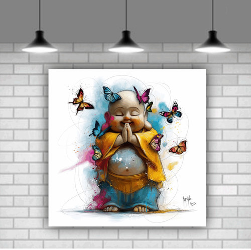 Buddha printed wall art - , canvas