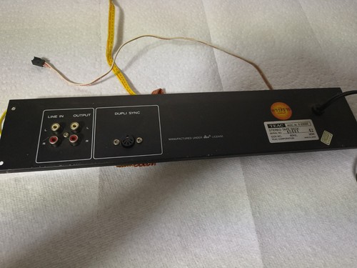 Teac 2000r lower - rear, panel