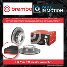 2x Brake Discs Pair Vented