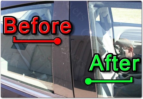 Black pillar post covers - pillar, for