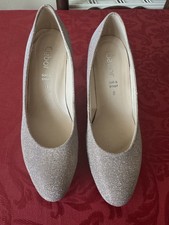 Gold Glitter Women's High Heel Party Shoes Size 5 