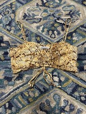 Reformation Women’s Size 4 Ali Boa Snake Print Ruched Crop Tank Top Shirt