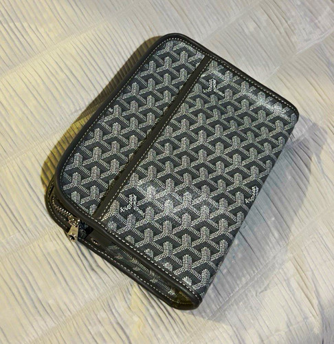 Goyard grey leather monogram - grey,