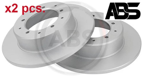 Pcs rear brake disc set - x2,