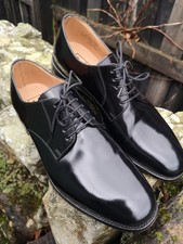 Loake Mens Black Leather