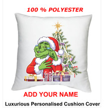 Personalised Grinch Cushion