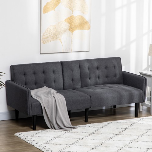 Upholstered sofa bed seater - upholstered, 3