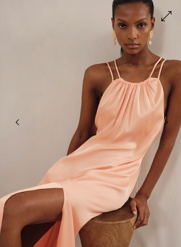 Reiss tallie satin halterneck - satin,