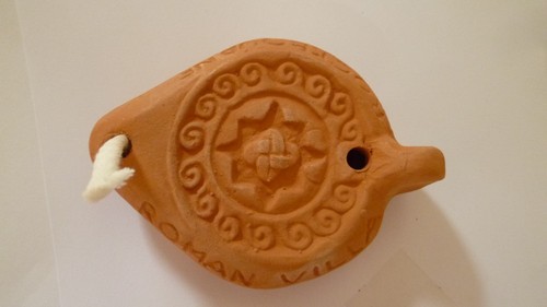 Roman oil lamp working - roman,