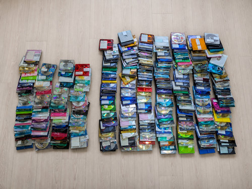 Mini disc used - used, bulk