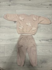 Girls pink Zara tracksuit age