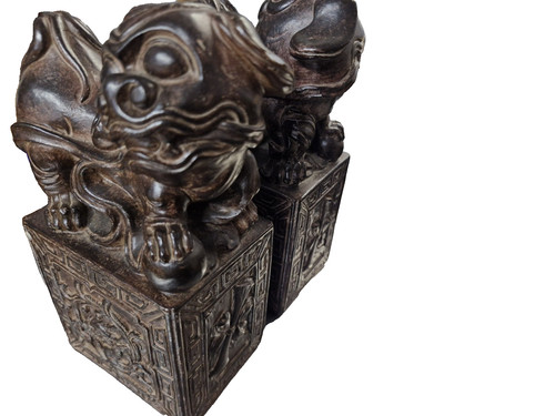 Vintage chinese cinnabar resin - chinese,