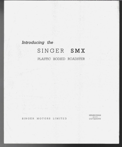 Singer smx roadster - singer,