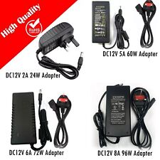 12V 2A- 10A AC DC POWER SUPPLY ADAPTER CHARGER FOR LED STRIP LIGHT CCTV  CAMERA