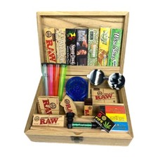 Large Rolling Box Set Stash Box Rolling Papers Grinder Raw Tips Rolling Gift