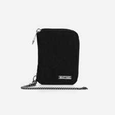 Hemp Wallet with Chain by Sativa Bags-Black