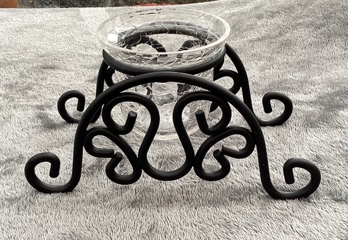 Tea light holder with - light, crackled
