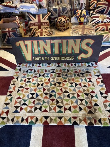 Vintage multi pattern - vintage, rug
