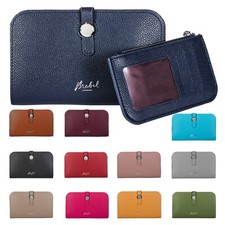 Mabel PU Vegan Leather Wallet for Women RFID Blocking Ladies Coin Zipper Purse