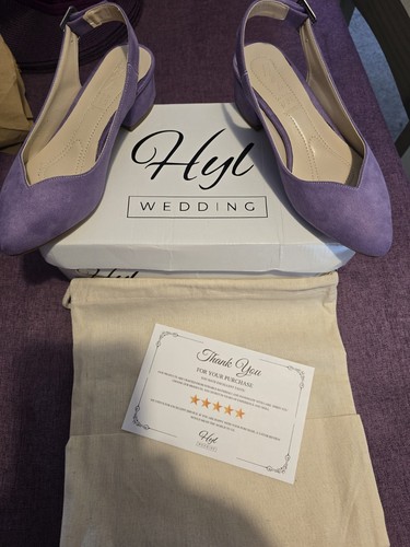 Lilac bridal shoes - lilac, vegan