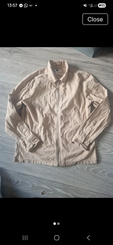 Cream topman overshirt size - overshirt,