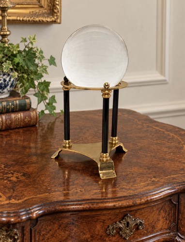 Vintage crystal ball - , with