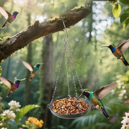 Hanging bird bath tray outdoor - hanging,