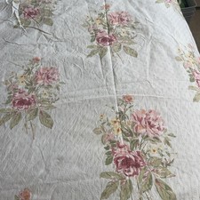 SANDERSON 100 % Cotton Floral Small Double  Duvet Cover Set VGC