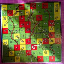 vintage Snakes & Ladders game