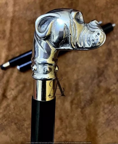 Victorian bulldog head handle - bulldog,