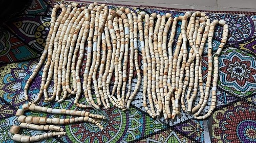 Conch shell beads - shell,