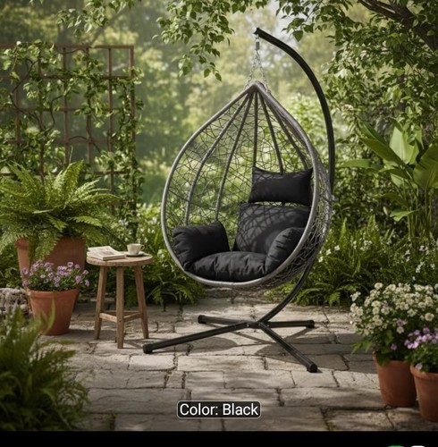 Foldable egg swing chair 150kg - foldable,