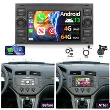 4G+64G DAB+ Android Carplay Car Radio For Ford Focus Transit Fiesta Galaxy Kuga