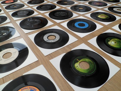 Beatles vinyl records - 7",
