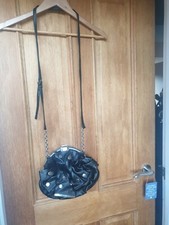 Florelli Womens Small Black Crossbody Bag Adjustable Strap.