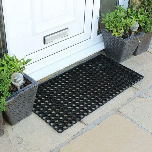 Heavy duty rubber door - mat, non