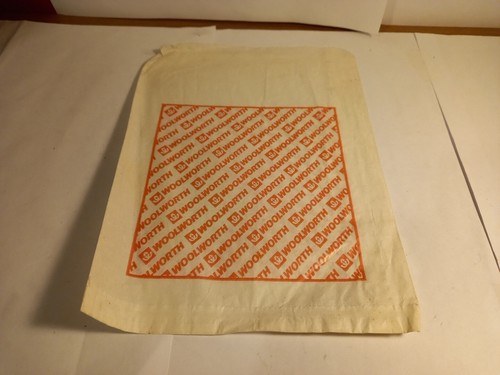 Vintage woolworth paper bag - vintage,