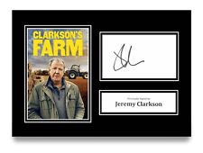 Jeremy Clarkson Signed A4 Photo Autograph Clarkson Farm Gift Display + COA