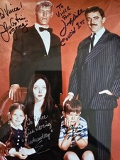 THE ADDAMS FAMILY 4x Signed