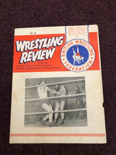 Wrestling programme the - wrestling,
