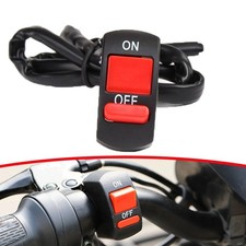 Motorcycle On Off Scooter Kill Switch Motorbike 7/8 Handlebar Stop Button Switch