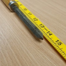 Vintage Unbranded Square Section Skew Woodturning Chisel – ¼" Blade – Beech...