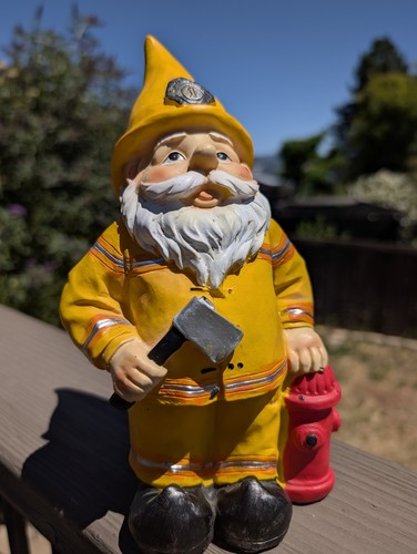 Adorable fireman gnome - adorable,